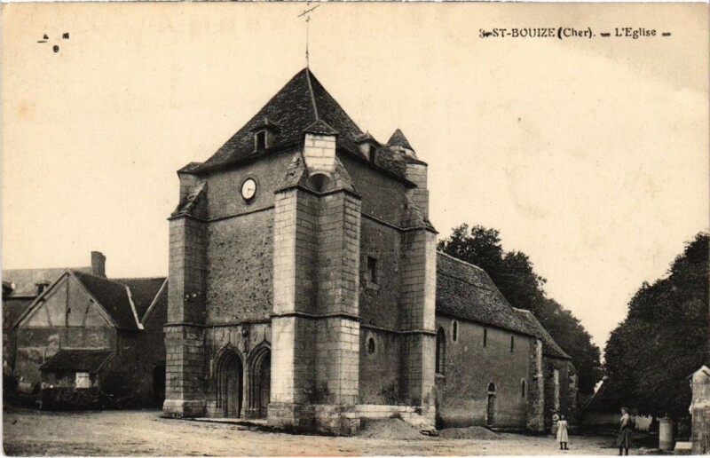 Carte postale ancienne Saint-Bouize l'Eglise à Saint-Bouize