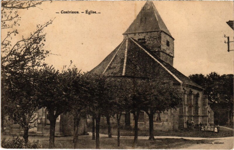 Carte postale ancienne Contrisson l'Eglise à Contrisson