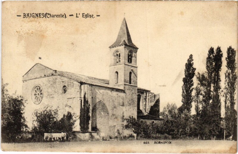 Carte postale ancienne Baignes l'Eglise