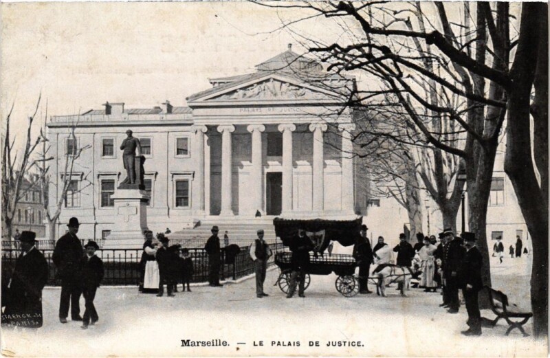 Carte postale ancienne Marseille Palais de Justice à Marseille