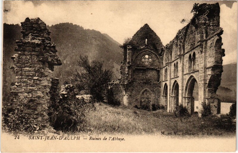 Carte postale ancienne Saint-Jean-D'Aulph Ruine de l'Abbaye