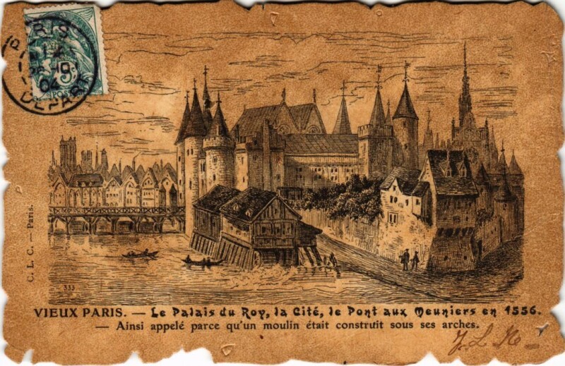 Carte postale ancienne Vieux Paris Palais du Roi La Cite
