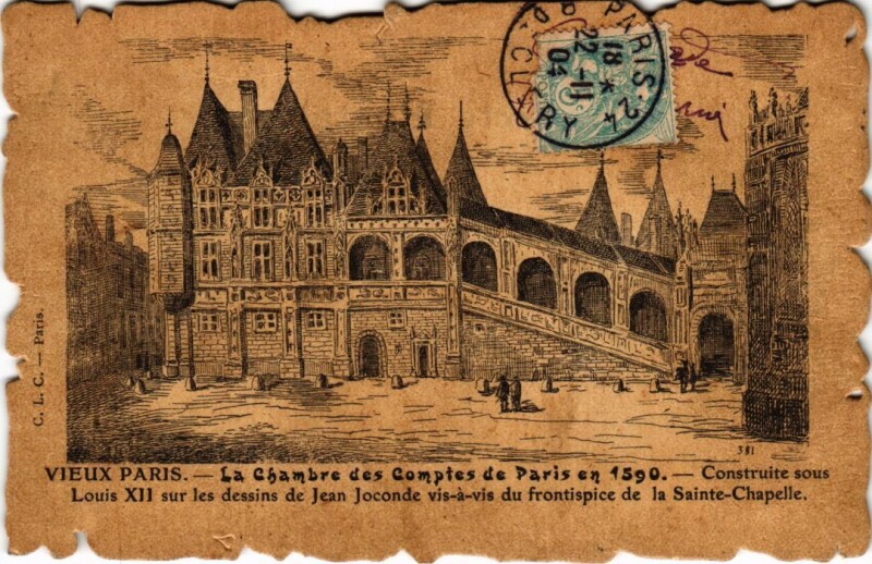 Carte postale ancienne Vieux Paris Chambre des Comptes