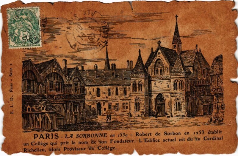 Carte postale ancienne Vieux Paris La Sorbonne