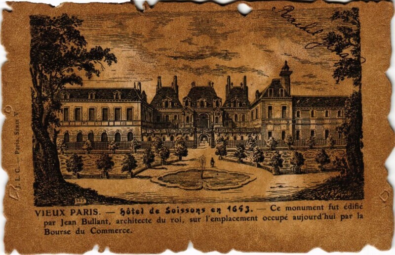 Carte postale ancienne Vieux Paris hotel de Soissons