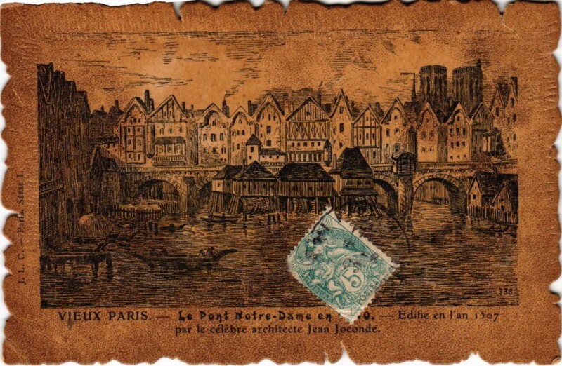 Carte postale ancienne Vieux Paris Pont Notre-Dame
