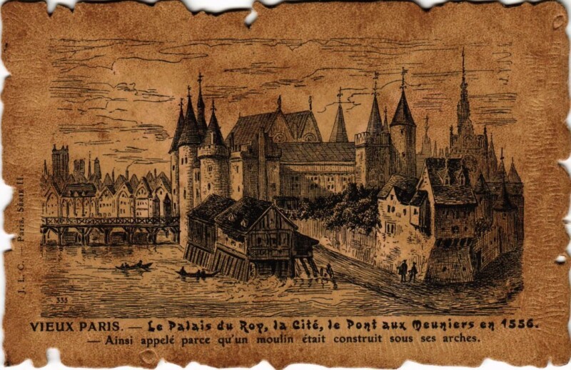 Carte postale ancienne Vieux Paris Palais du Roi La Cite