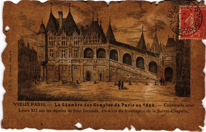 Carte postale ancienne Vieux Paris Chambre des Comptes