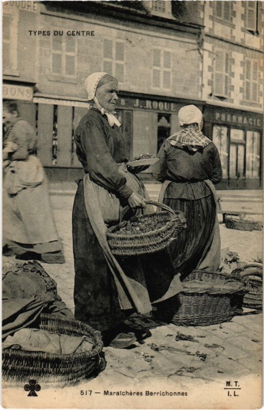 Carte postale ancienne Folklore Maraicheres Berrochonnes