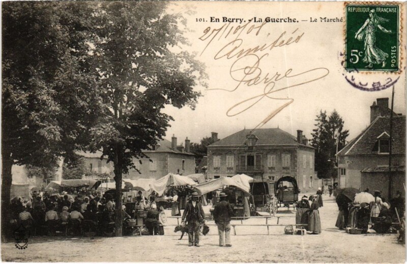 Carte postale ancienne En Berry La Guerche Le Marche