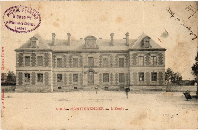 Carte postale ancienne Montierender l'Ecole