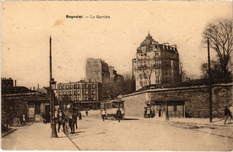 Carte postale ancienne Bagnolet la barriere à Bagnolet
