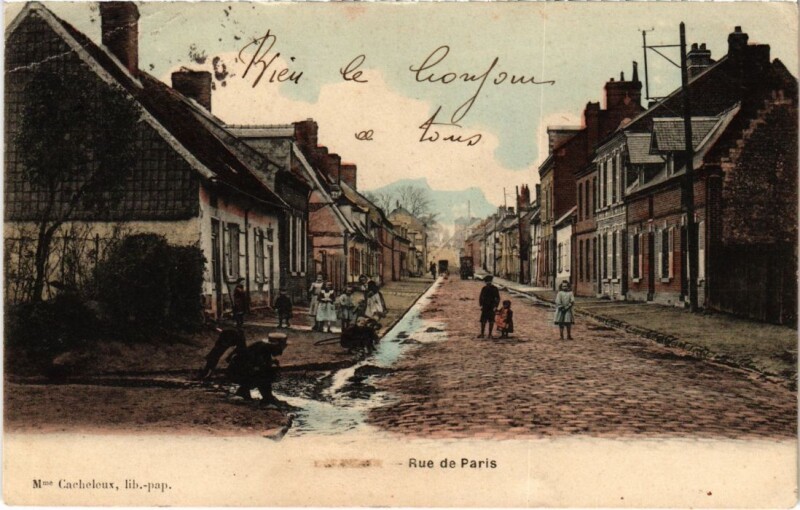 Carte postale ancienne Rue de paris