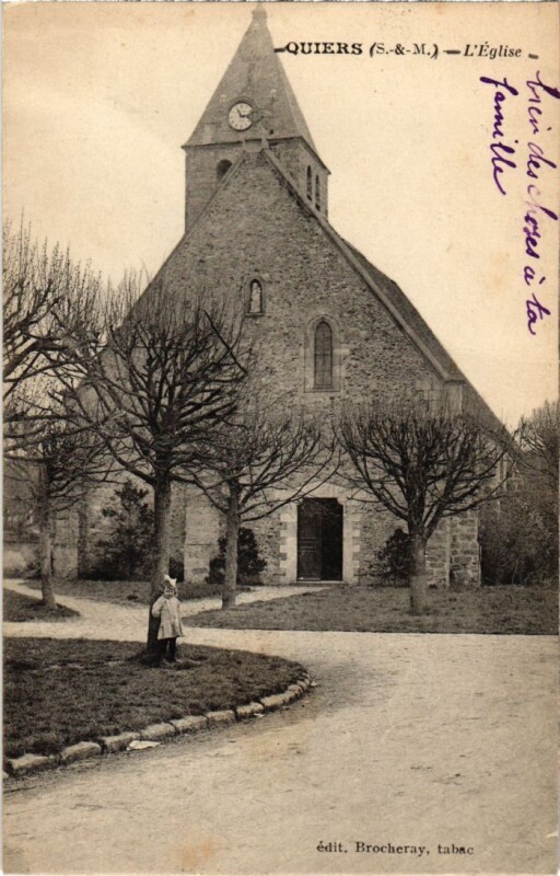 Carte postale ancienne Quiers l'Eglise à Quiers