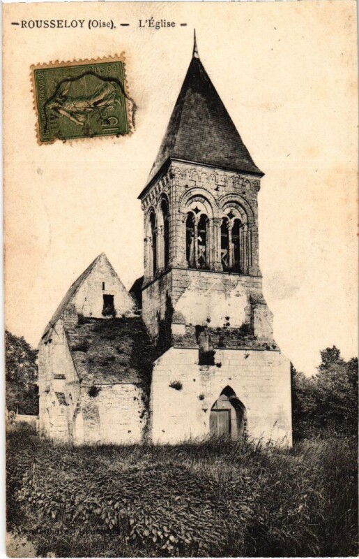 Carte postale ancienne Rousseloy l'Eglise à Rousseloy