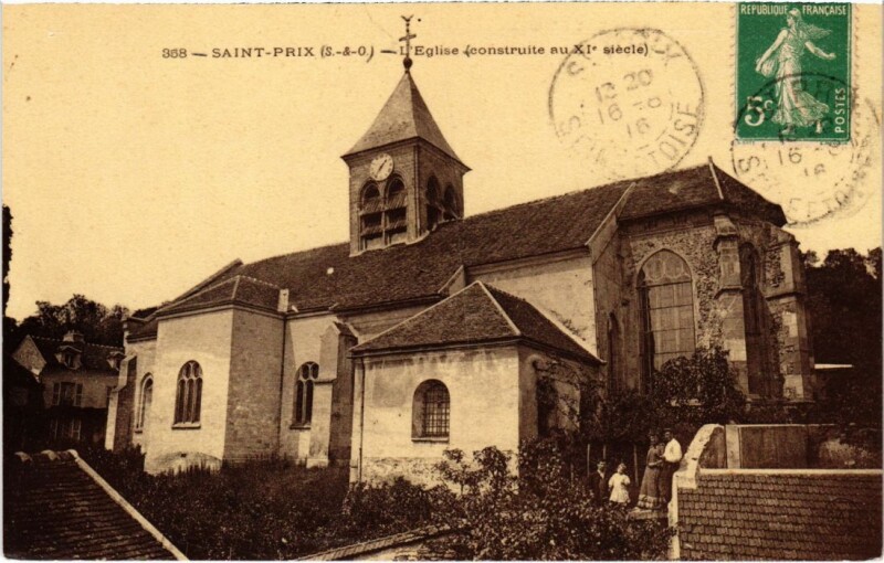 Carte postale ancienne Saint-Prix l'Eglise à Saint-Prix
