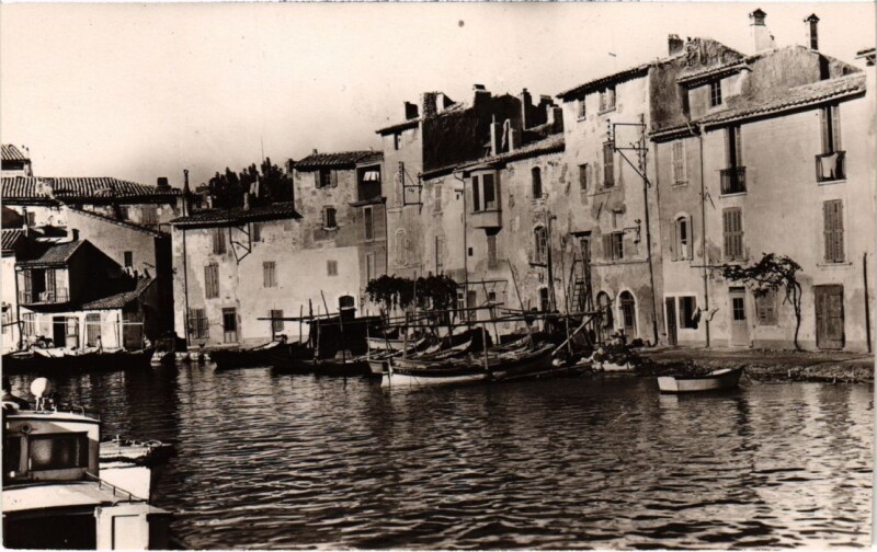Carte postale ancienne Martigues Quartier Brescon à Martigues