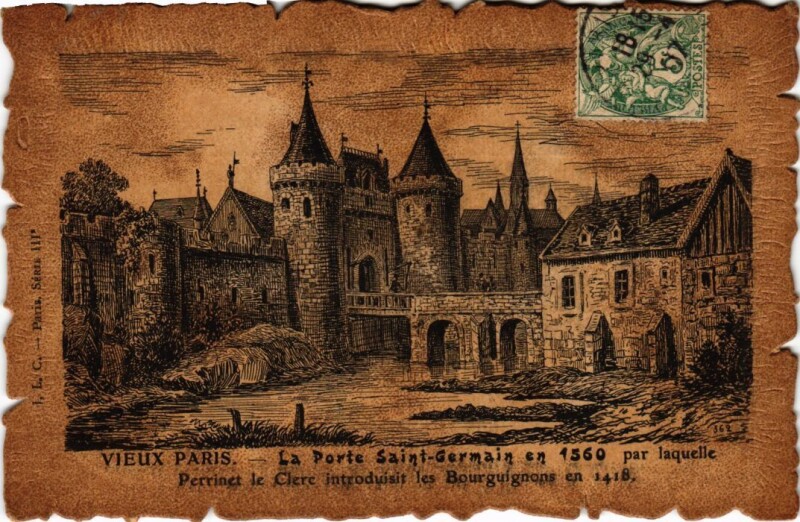 Carte postale ancienne Vieux Paris Porte Saint-Germain