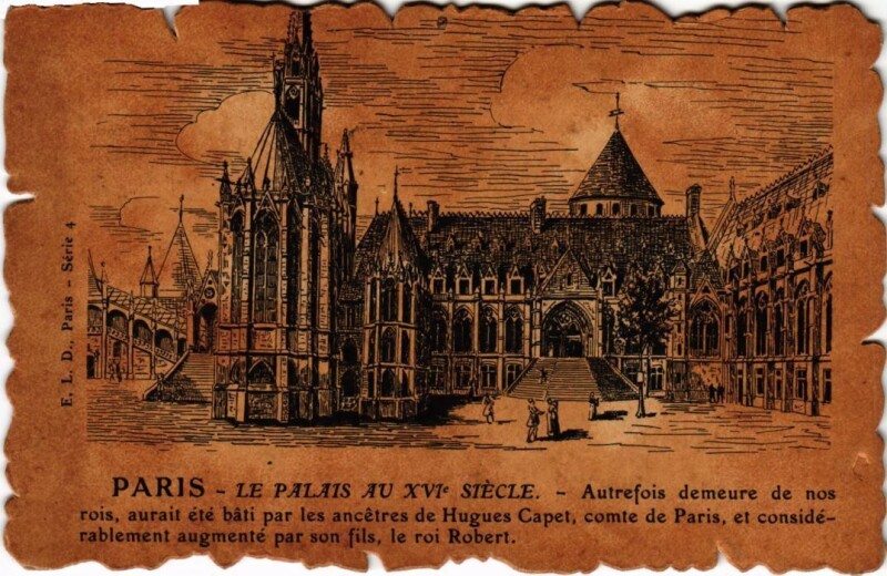 Carte postale ancienne Vieux Paris Le Palais
