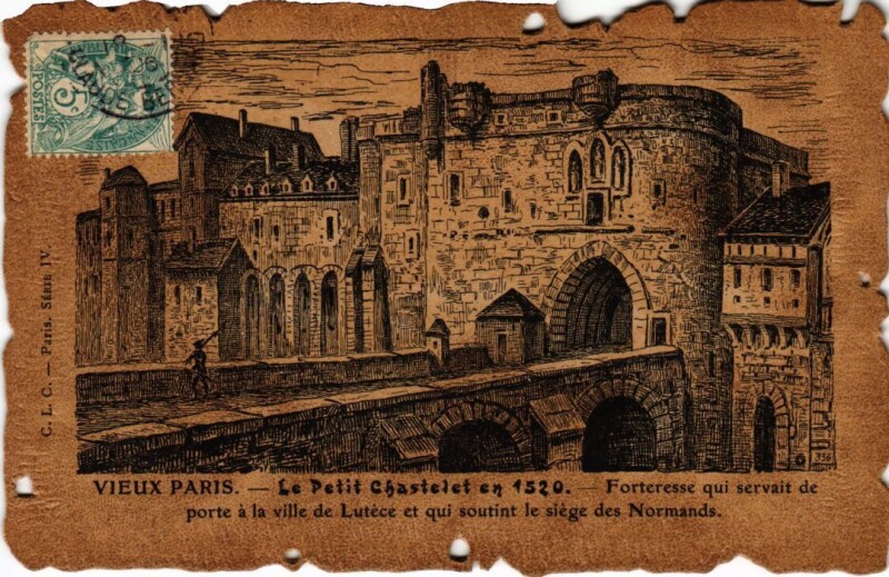 Carte postale ancienne Vieux Paris Le Petit Chastelet