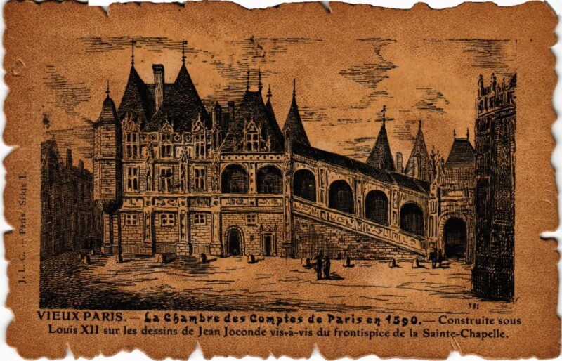 Carte postale ancienne Vieux Paris Chambre des Comptes