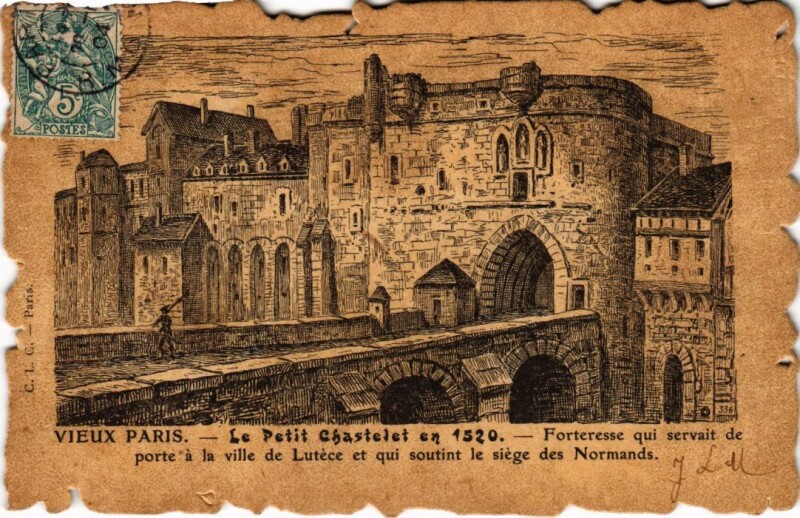Carte postale ancienne Vieux Paris Le Petit Chastelet