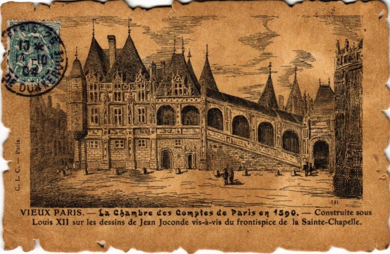 Carte postale ancienne Vieux Paris Chambre des Comptes