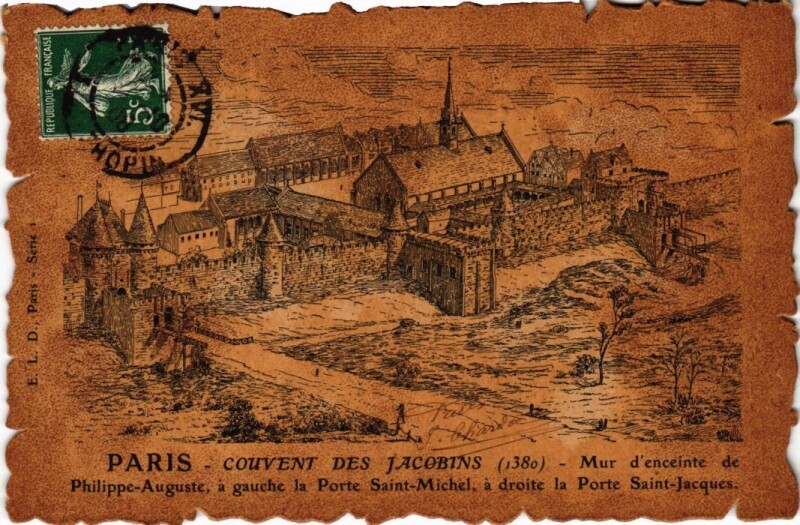 Carte postale ancienne Vieux Paris Couvent des Jacobins