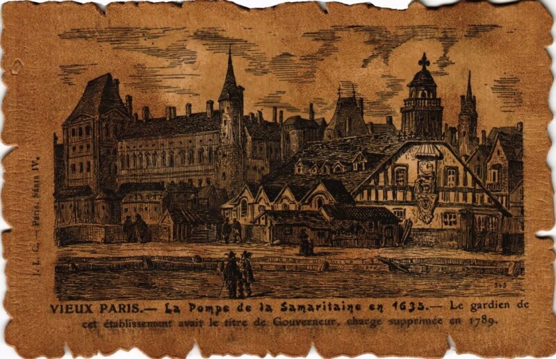 Carte postale ancienne Vieux Paris Pompe de la Samaritaine