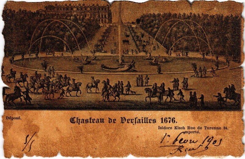 Carte postale ancienne Vieux Paris Chateau de Versailles