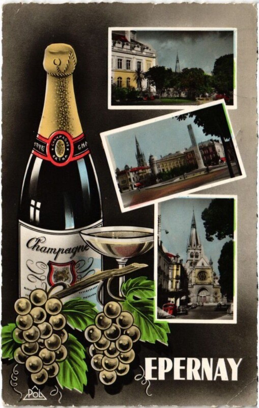 Carte postale ancienne Epernay Champagne
