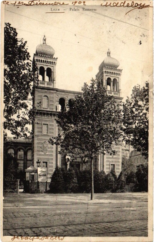Carte postale ancienne Lille Palais Rameau à Lille