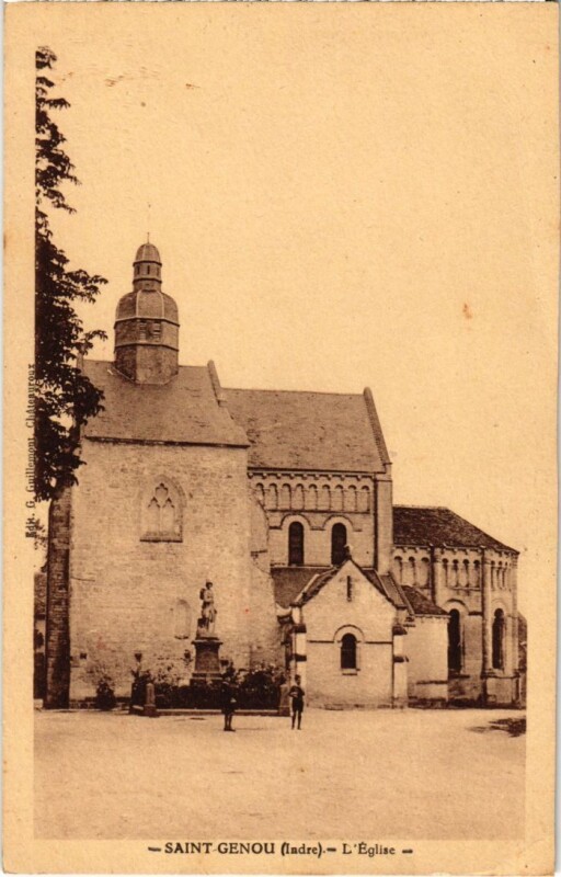 Carte postale ancienne Saint-Genou l'Eglise à Saint-Genou
