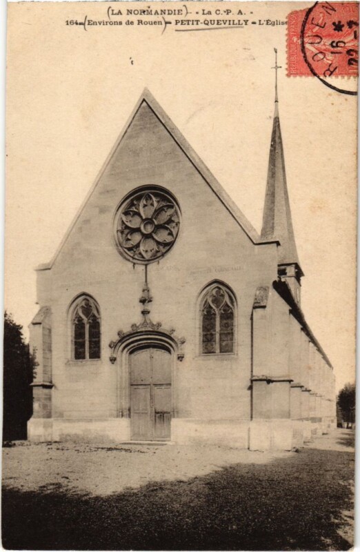 Carte postale ancienne Petit-Quevilly l'Eglise