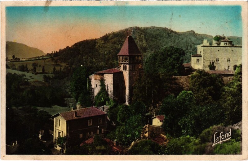 Carte postale ancienne Cornillon l'Eglise et le Chateau