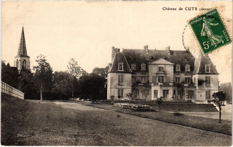 Carte postale ancienne Chateau de Cuts