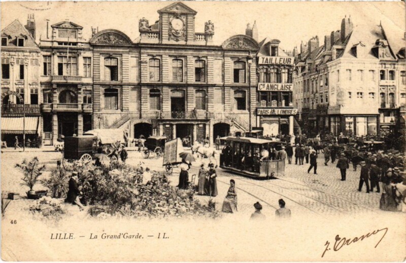 Carte postale ancienne Lille grande Garde à Lille