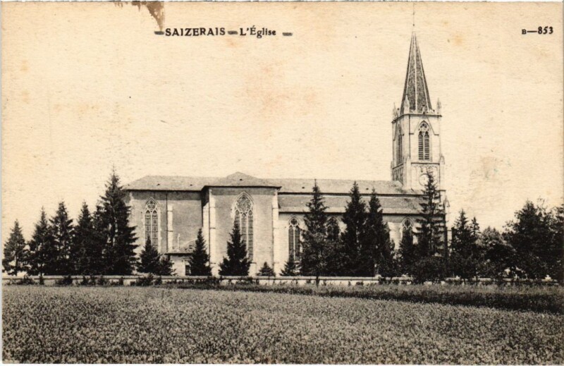 Carte postale ancienne Saizerais l'Eglise à Saizerais