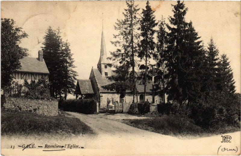 Carte postale ancienne Gace Resenlieu l'Eglise
