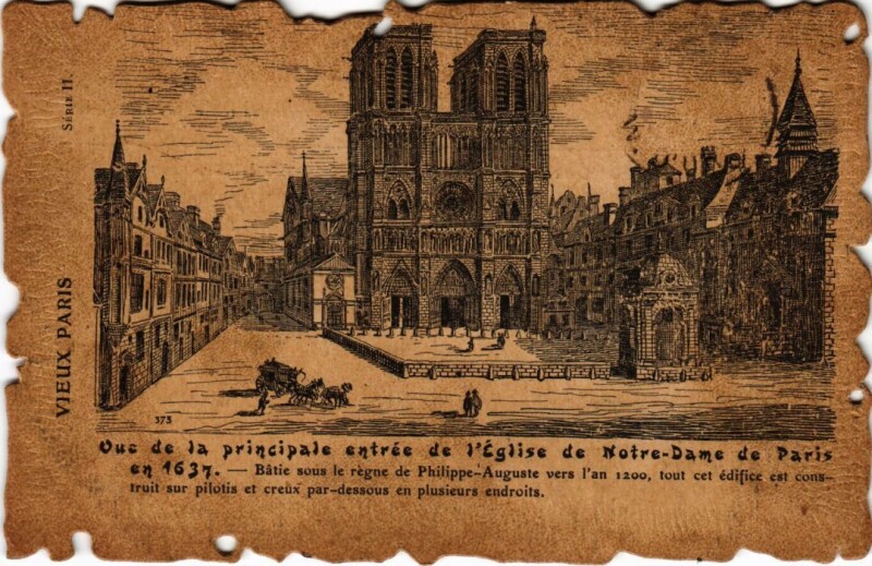Carte postale ancienne Vieux Paris Notre-Dame