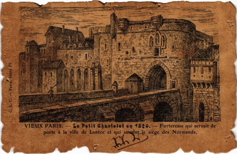 Carte postale ancienne Vieux Paris Le Petit Chastelet