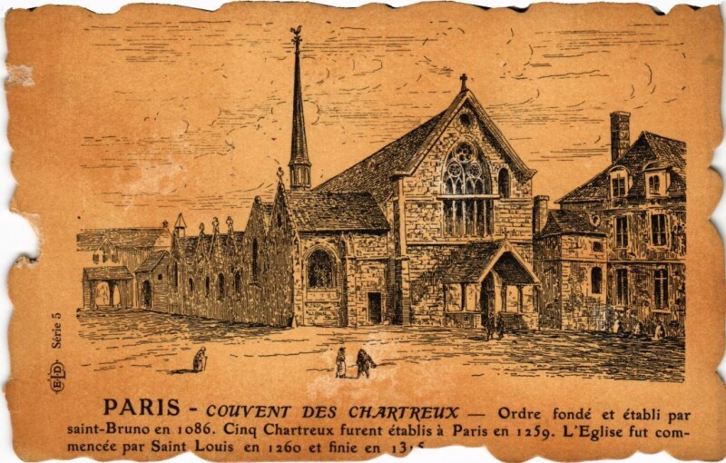 Carte postale ancienne Vieux Paris Couvent des Chartreux