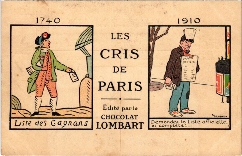 Carte postale ancienne Paris Petits Metiers Les Cris de Paris