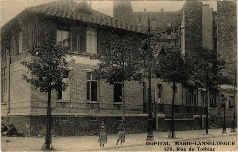 Carte postale ancienne Hôpital Marie-Lannelongue à Paris 13e
