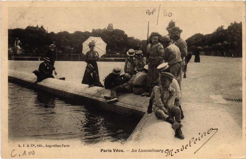 Carte postale ancienne Paris Vecu. au Luxembourg