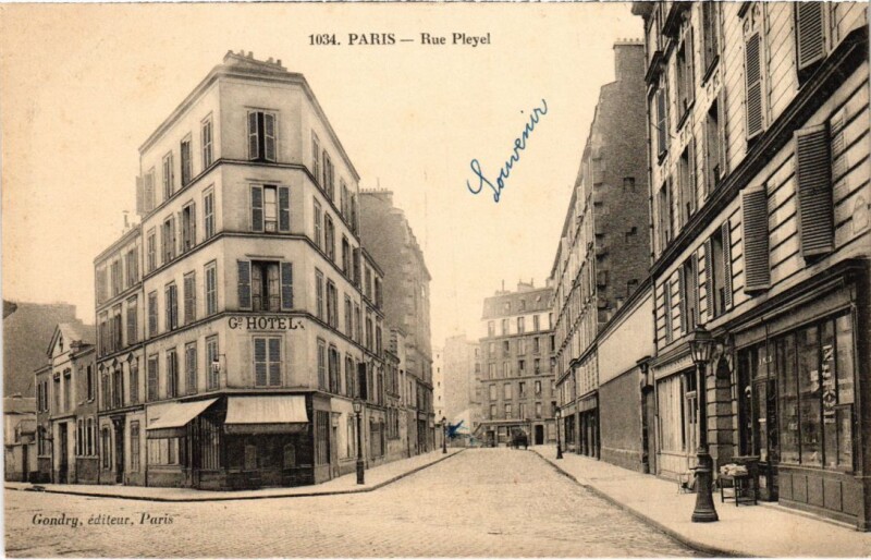 Carte postale ancienne Paris 12e Rue Pleyel ed. Gondry à Paris 12e