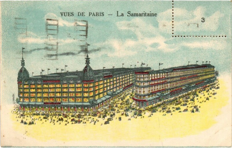 Carte postale ancienne Paris 9e La Samarintaine à Paris 9e