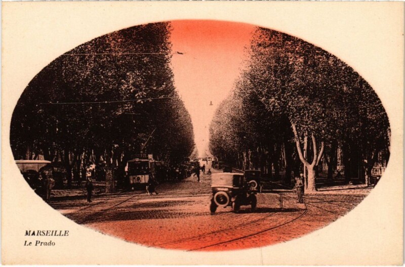 Carte postale ancienne Marseille Le Prado à Marseille