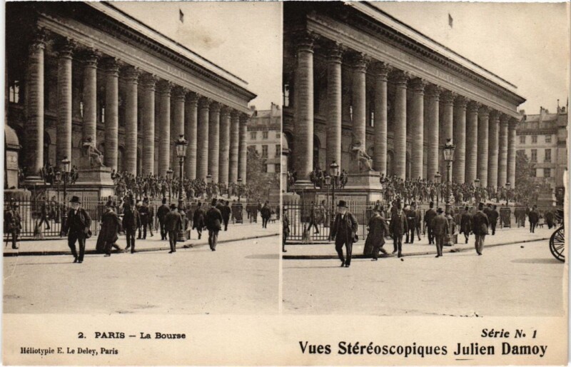 Carte postale ancienne Paris 2e La Bourse Stereo à Paris 2e