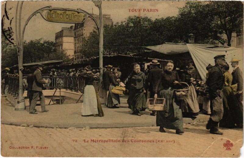 Carte postale ancienne Le Métrépolitain des Couronnes à Paris 11e
